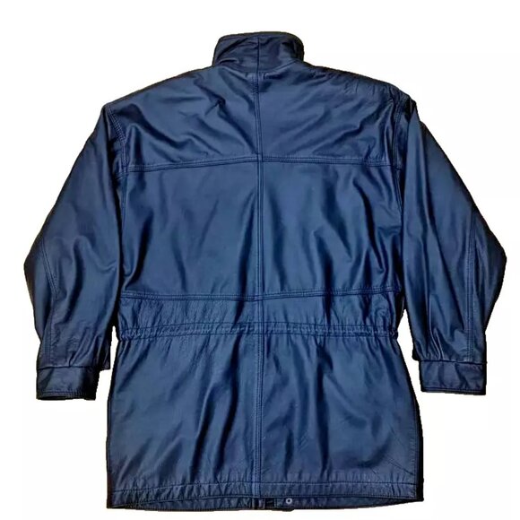 Celsius Black Leather Jacket Mens Medium 100% Leather - Picture 7 of 11